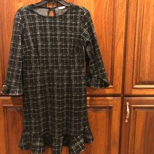 Nanette Lepore Black and Silver Dress